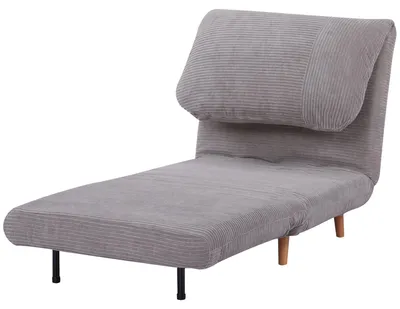 Produktbild von HOMCOM 2-in-1 Schlafsofa Schlafsessel Klappmatratze Gästebett Klappbett Hellgrau