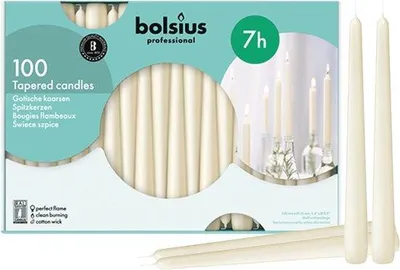 Productafbeelding van Famanu stompkaarsen, 25 cm - verpakking van 100 stuks