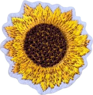 Produktbild von Sonnenblumen-Emblem-Aufnäher S