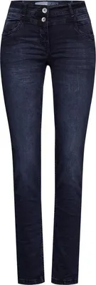 Produktbild von Cecil Damen Jeans Casual Fit blue black used wash