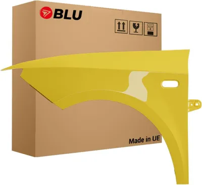 Immagine prodotto di BLU Parafango compatibile con Seat Ibiza (6J - IV 4. Generation) LS1A Sinistra Gelb AmarilloCrono | 2008-2017 | Anteriore | Verniciato | Pronto per il montaggio | Zincato