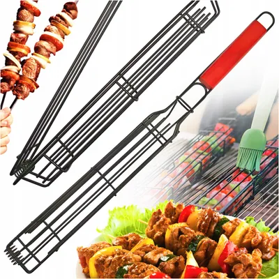 Obrázek produktu pro Neomax Grilovací koš na špízy, zeleninu a maso 49 cm