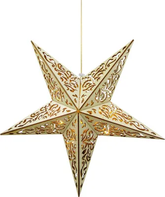 Obrázek produktu pro Vánoční hvězda MagicHome, 10x LED, teplá bílá, 3xAA, + dálkové ovládání, 40 cm