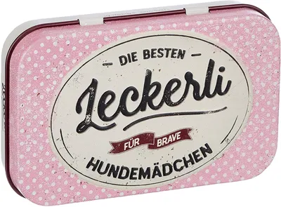 Produktbild von Nostalgic-Art- Leckerli-Dose - PfotenSchild - Brave Hundemädchen