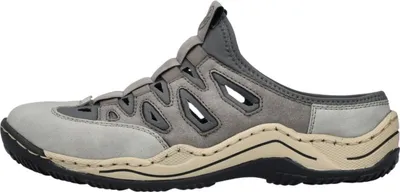 Obrázek produktu pro Rieker Clogs - Grey Syntetická kůže : Normal : 40 Velikost: 40 Šířka: Normální