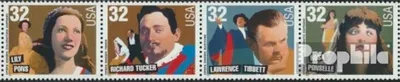 Produktbild von Briefmarken USA 1997 Mi 2879-2882 Viererstreifen (kompl.Ausg.) postfrisch Musikgeschichte - Opernsänger