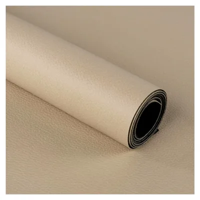 Produktbild von Kunstleder Kunstleder Meterware Polsterstoff Bezugsstoff Lederoptik Wasserabweisend Atmungsaktiv Beige 180 x 140 cm