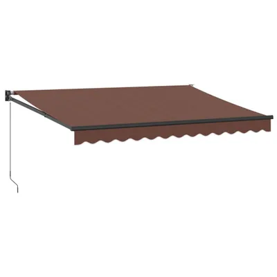Obrázek produktu pro vidaXL Markýza manuální hnědá 350x250 cm
