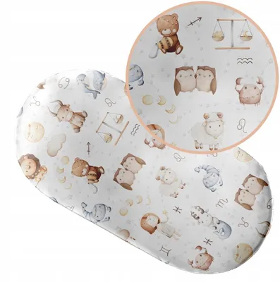 Produktbild von Spannbettlaken mit Gummizug 38x80 cm für Kinderwagen Moseskorb Wiege 100% Baumwolle