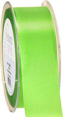 Produktbild von 50m × 40mm Visco Dekoband Taftband Schleifenband Geschenkband Schleife, Farbe:apfelgrün