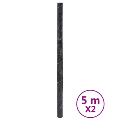 Immagine prodotto di Pellicole per mobili Autoadesivo effetto marmo nero 90x500 cm PVC