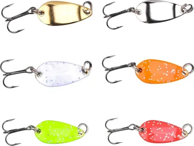 Produktbild von Trout Master Leaf 2cm 1,4g - Forellenblinker, Farbe:Fluo-Red / Black
