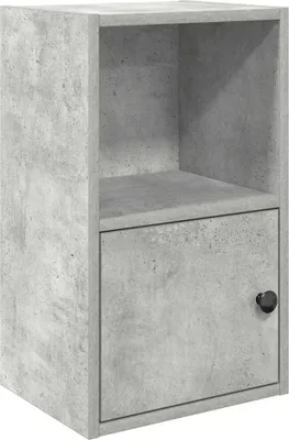 Obrázek produktu pro vidaXL Knihovna betonová šedá 31x24x52 cm materiál na bázi dřeva
