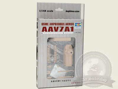 Productafbeelding van Trumpeter AAVP7A1 Amphibievoertuig, schaal 1:144, artikelnummer 00105