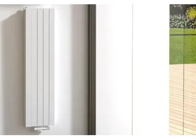 Produktbild von Rotheigner Designheizkörper PANEL 1400 x 366 mm weiß Anschluss Mittig unten