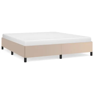 Obrázek produktu pro vidaXL Postel Cappuccino Brown 160x200 cm Imitace kůže