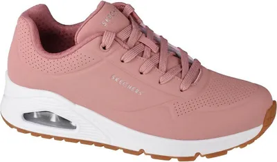 Productafbeelding van Skechers sportzaalschoenen met vormvaste zool, modieus in roze, maat 35