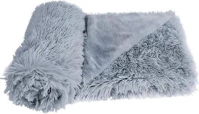 Produktbild von Nobby Hunde Hundedecke Fleece Plaid Esla hellgrau, Maße: 70 x 100 cm