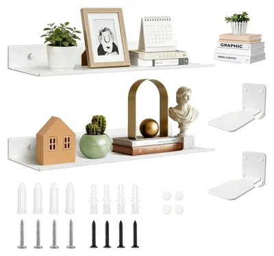Immagine prodotto di Solidchoice - Set di 2 mensole a parete in metallo