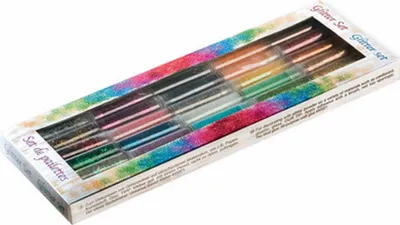 Produktbild von folia Bastelset Glitterbox mehrfarbig