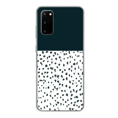 Produktbild von MuchoWow® Handyhülle Schutzhülle Hülle für Samsung Galaxy S20 Polka dots - Schwarz - Weiß Silikon Softcase Handy Hülle - Bild