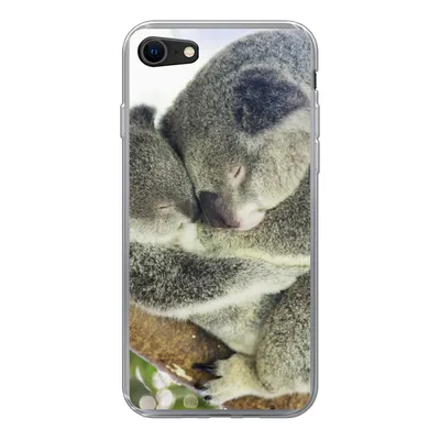 Produktbild von MuchoWow® Handyhülle Schutzhülle Hülle für iPhone 8 Koalas - Knuddeln - Tiere - Jungen - Mädchen Silikon Softcase Handy Hülle - Schutzhaube