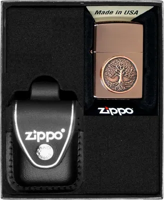 Produktbild von ZIPPO Feuerzeug BAUM DES LEBENS KUPFEREMBLEM Geschenkset Nr. 3