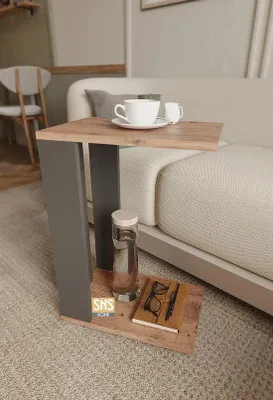 Immagine prodotto di Tavolino con rotelle Intergas, 42,2 x 28,4 x 62 cm, pino/antracite