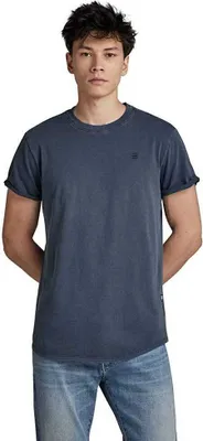 Image de G-star Lash T-shirt à manches courtes en côtes Bleu XS Homme Bleu XS