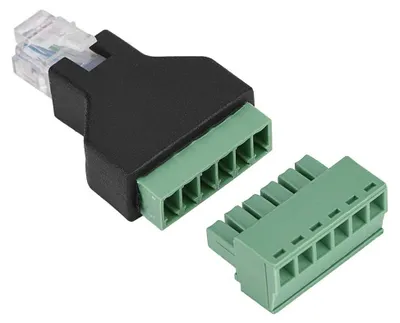 RJ12 Stecker auf Klemmleiste Adapter, 6P6C auf 6-Pin Schraubklemmen