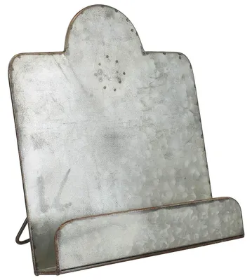 Zdjęcie produktu dla Stojak na książki kucharskie ze stopu cynku w stylu vintage