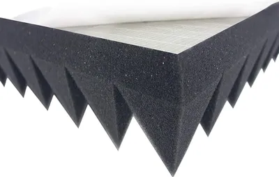 Obrázok produktu pre Dibapur ® Pyramid Foam - samolepiaca (50x50x 7 cm) Akustická pena - zvukovo izolačné rohože pre účinnú akustickú izoláciu