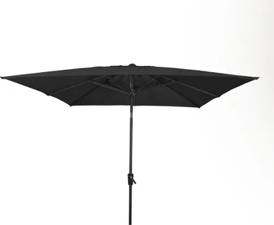 Produktbild von Sonnenschirm - 2,5x2,5 m - Schwarz - UV 30+ - Aluminiumgestell - Ohne Laschen