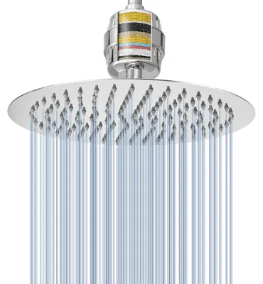 Image de Douche de tête ronde avec filtre à eau