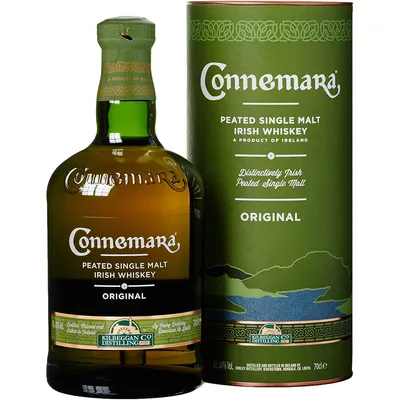 Produktbild von Connemara Peated Single Malt Irish Whiskey v darčekovom balení | 40 % obj. | 0,7 l