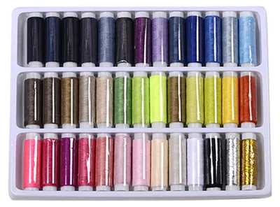 Produktbild von 39pcs Nähfaden gemischte Farben Praktisch Polyestergarn robuster Nähfaden für Zuhause