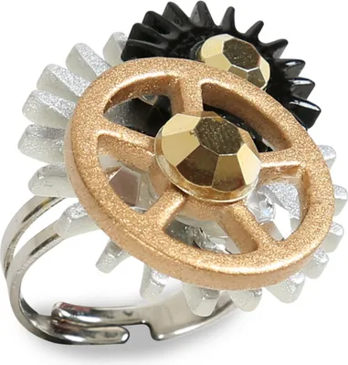 Produktbild von Ring Steampunk Metall Verstellbar Karneval Fasching Party Cosplay Halloween