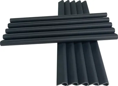 Produktbild von JOIEYOU 50 Stück PVC Befestigungsclips Klemmschienen für Sichtschutzstreifen Doppelstabmattenzaun Sichtschutz für Garten und Zaun 19x1,5cm, Anthrazit