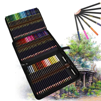 Buntstift-Set, 72 Stück, vorgespitzt, für Erwachsene & Kinder