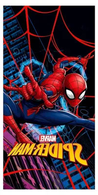Produktbild von Spiderman - Badetuch/Strandtuch - 100% Baumwolle - 70 x 140 cm - Mehrfarbig