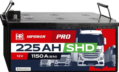 Produktbild von HR HiPower LKW Batterie Pro SHD 12V 225Ah