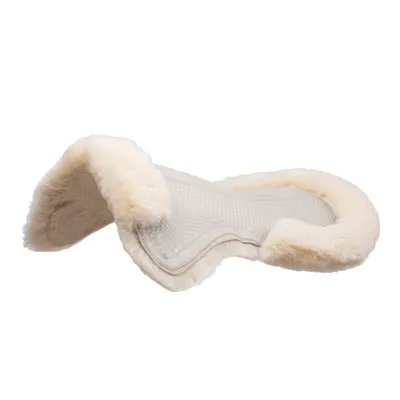 Produktbild von Acavallo Gel-Pad mit Lammfell - weiß, Größe:M