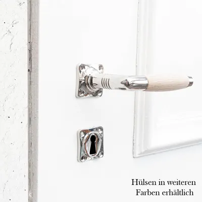 Produktbild von Drückergarnitur für Zimmertüren-Holzgriff | BB | Nickel glanz