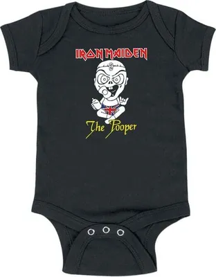 Produktbild von Iron Maiden Body Unisex Kids - The Pooper schwarz 86/92