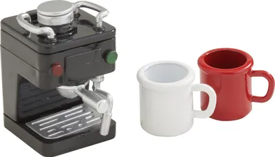 Produktbild von HobbyFun Miniaturset Kaffee 1.7 bis 3.0 cm Puppenhaus Zubehör Deko Sammlung