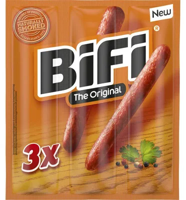 Obrázok produktu pre Bifi The Original 3-balenie, 3 x 60 g pikantná mini saláma s vysokým obsahom bielkovín