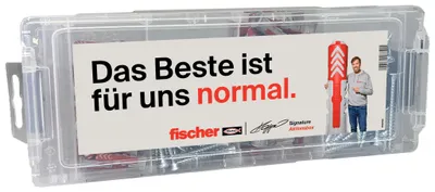 Zdjęcie produktu dla fischer 568544 fischer MiniFixTainer - DuoPower + S Klopp 568544 Dübel- und Schrauben-Sortiment, 160 St.