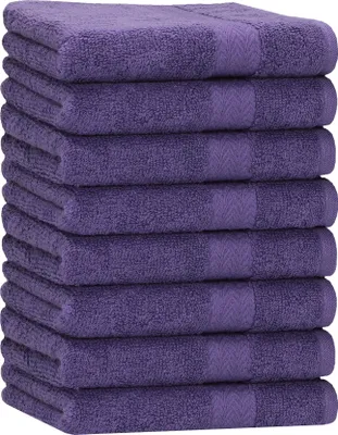 Produktbild von Betz 8 Stück Handtücher 50x100 cm PREMIUM  100% Baumwolle  Farbe: lila