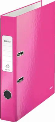 Produktbild von Leitz Ordner WOW 10060023 DIN A4 50mm Pappe pink metallic