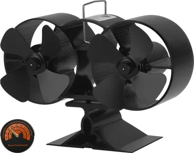 Obrázek produktu pro SWANEW Krbový ventilátor Ventilátor kamen Krbový ventilátor bez elektřiny 8 lopatek Ventilátor ohřívače Ventilátor bez elektřiny Krbový ventilátor bez elektřiny